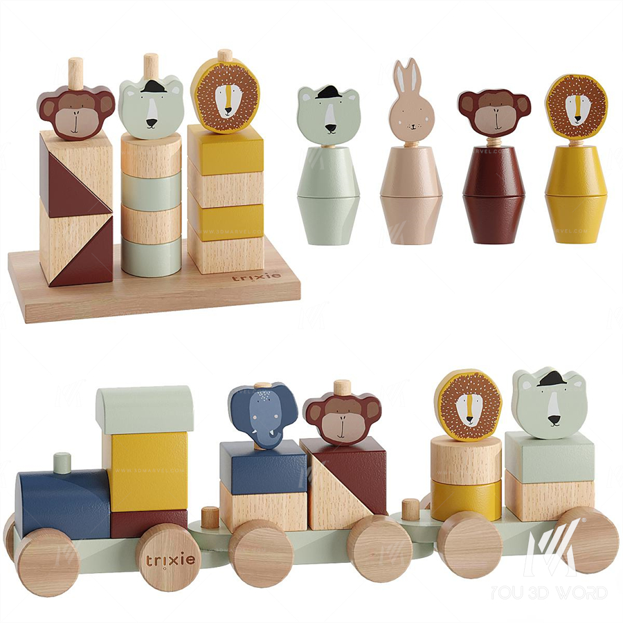 TRIXIE Wooden Animal Toy for Kids 01